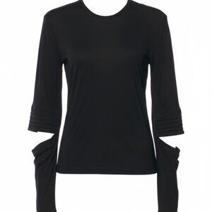 $195 HELMUT LANG ASTRO CREW LONG SLEEVES –  BLACK (XS) NEW!